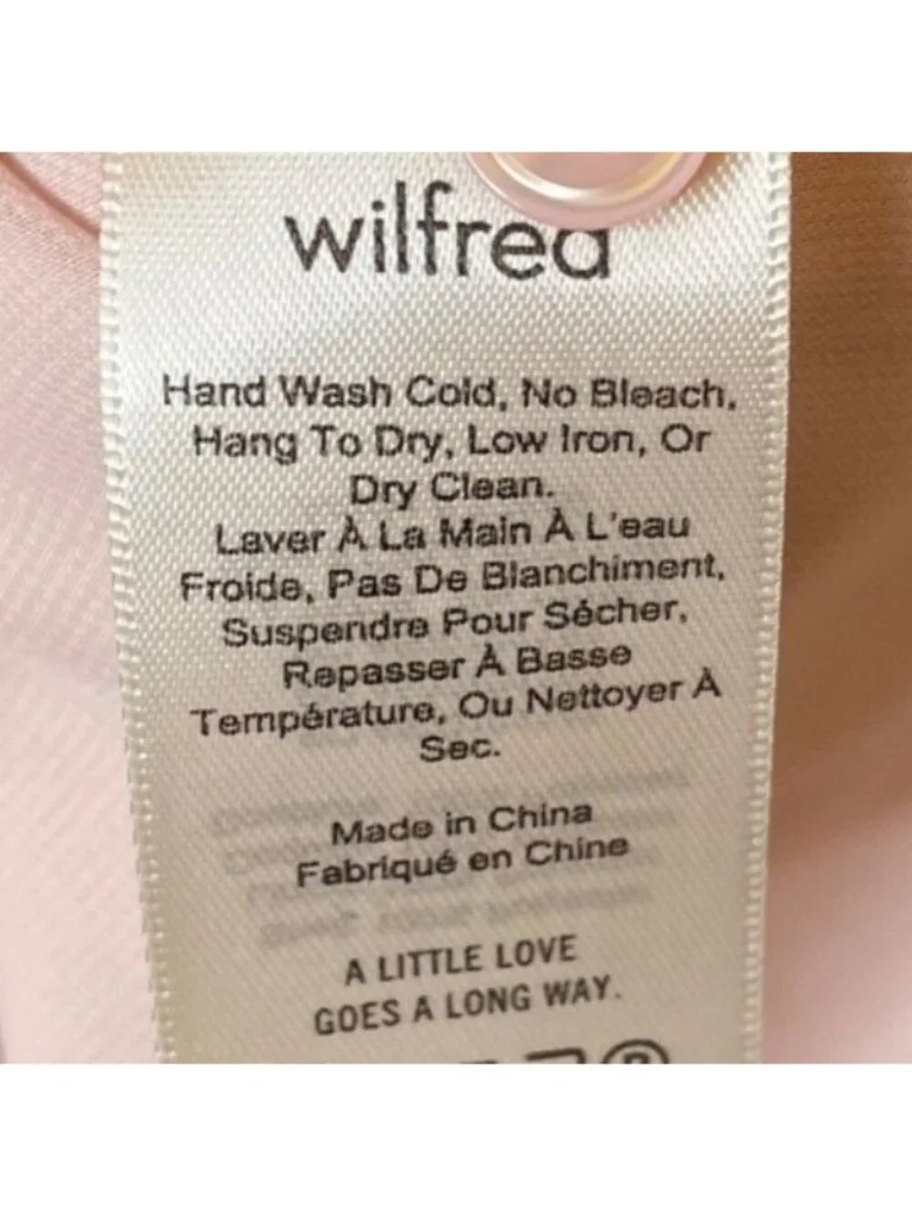 Aritzia Wilfred Ninette Ruffle Wrap Dress in Rose Quartz, M